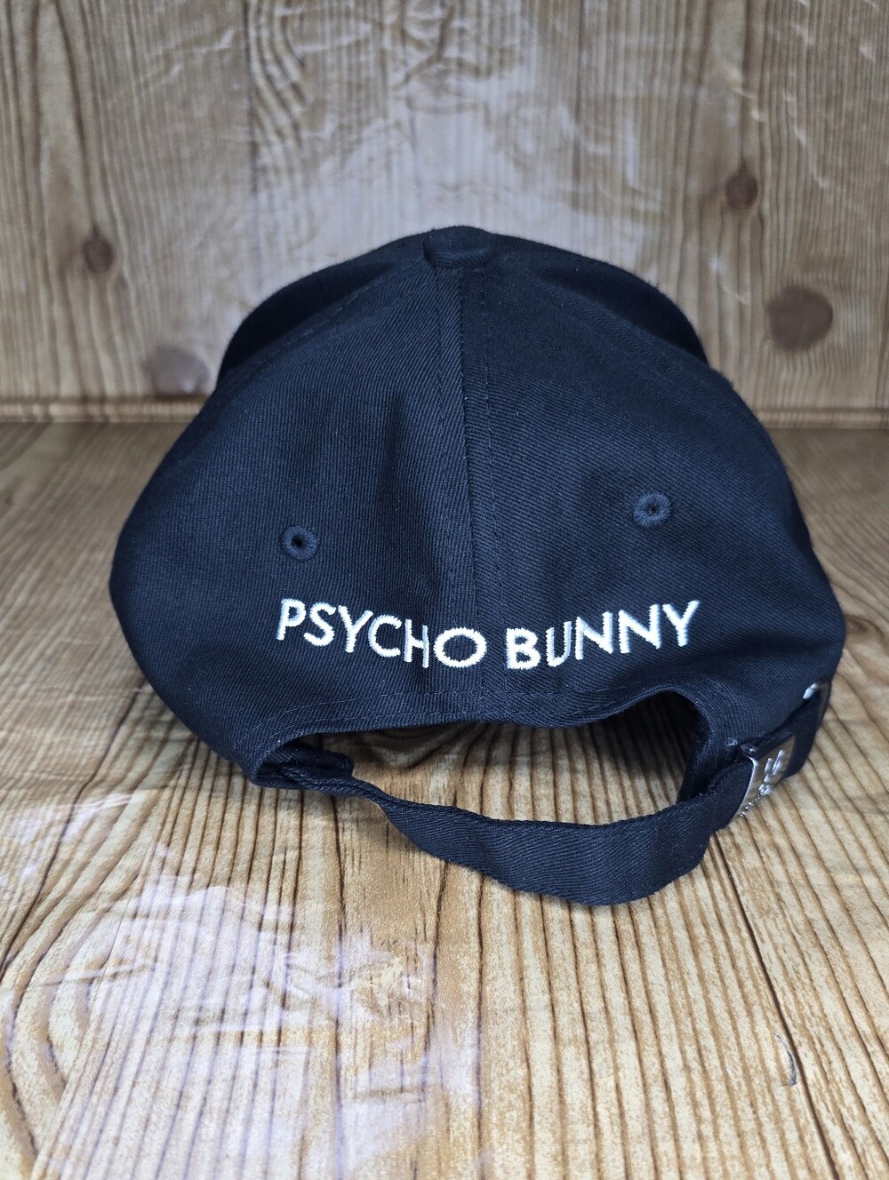 Men's Psycho Bunny Black Baseball Cap - Picture 6 of 9